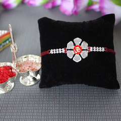 Floral Om Rakhi /></a></div><div class=