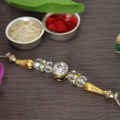 White Stone Rakhi