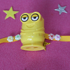 Yellow Minion Rakhi with Sharpener