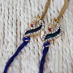 Two Sparkling Peacock Rakhis /></a></div><div class=