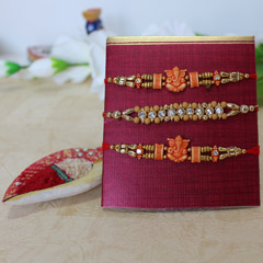 Ganesha Rakhis with Beaded Rakhi /></a></div><div class=