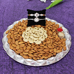Thali of Almonds and Cashews