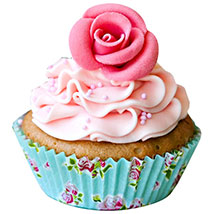 Pink Rose Cupcakes