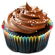 6 Tripple Chocolate Brownies Cupcakes