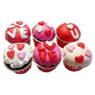 6 Valentine Special Cupcakes 