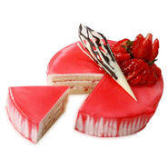 1kg Eggless Strawberry Cake Bangalore