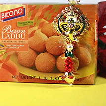 Besan Laddu with Ganesha Hanging