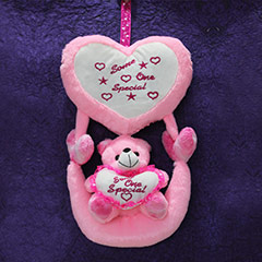 Pink Hanging Bear - 40 cm
