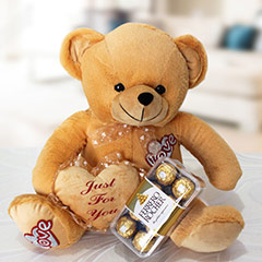 Brown Teddy Hamper