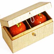 Golden Double Laddoo Box