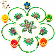 Green Transparent Rangoli