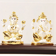 White laxmi Ganesha in Cabin