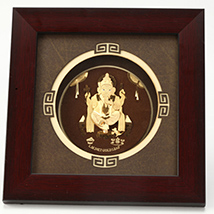 24 Kt Pure Gold Leaf Ganesha