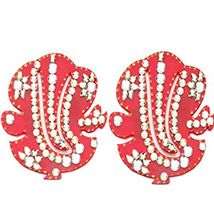 Stone Studded Ganesha Pair