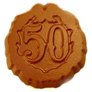 50th Birthday/Anniversary Sugarfree Chocolate Coins