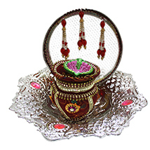 Karwa Chauth Silver Combo