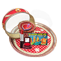 Auspicious Karwa Chauth Pooja Thali