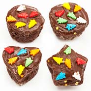 Assorted Shapes Chocolate  Cake Bites