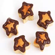 Mawa Chocolate Star Cake Bites