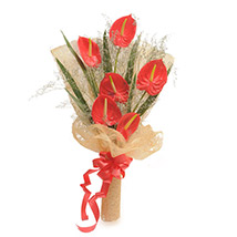 Mothers Day - Red Anthuriums