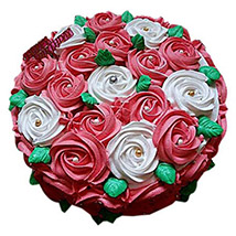 Mothers Day-Half kg Swirl Roses Cake