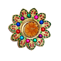 Colorful Mettalic Diya