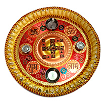 Traditional Swastika Thali