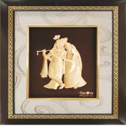 Radha Krishna Pure Gold Frame - Mini