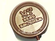 Set of 4  Best Brother Chocolate  Lollies