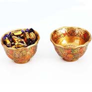 Kashmiri Bowls with Chocolate Eclairs