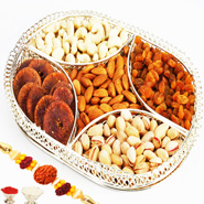 Silver Dryfruit Tray