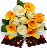 Roses with Dark Chocolate