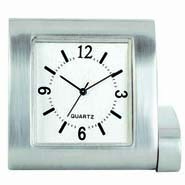 Silver Square Clock- 248