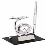 Plane Pen Holder Cum Clock - 311