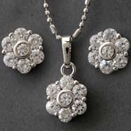 Flower Pendant Set