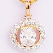 Round Solitaire Pendant- Pdtf91409round