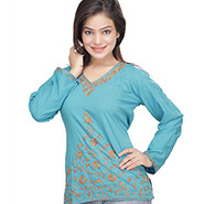 Blue 1367 Kashmiri Kurti