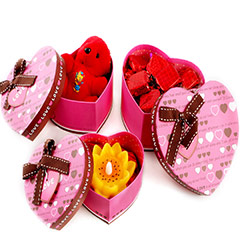 Valentine gift-Set of three Gift Boxes