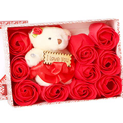 Valentine Gifts-Teddy with Roses