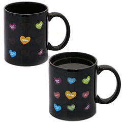 Valentine gift-Color Changing Hearts Mug